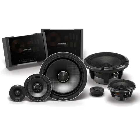 ALPINE (STATUS SERIES) 6.5" COMPONENT SPEAKER 100W RMS 3-WAY SLIM-FIT