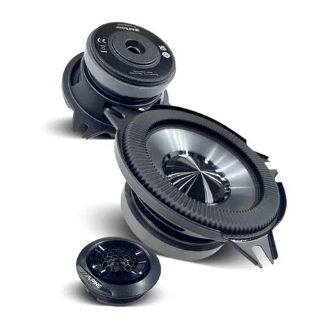 ALPINE (BASSREV-SERIES) 4" COMPONENT SPEAKER 40W RMS 2-WAY