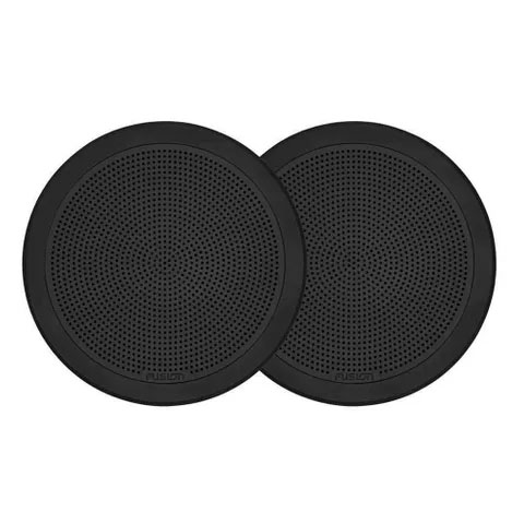 FUSION 6.5" 120-WATT ROUND BLACK FLUSH MOUNT MARINE SPEAKERS