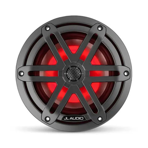 JL AUDIO M3-650X-S-GM-I 6.5" MARINE COAXIAL SPEAKERS GRAY METALLIC SPORT GRILLE WITH LED - Image 2