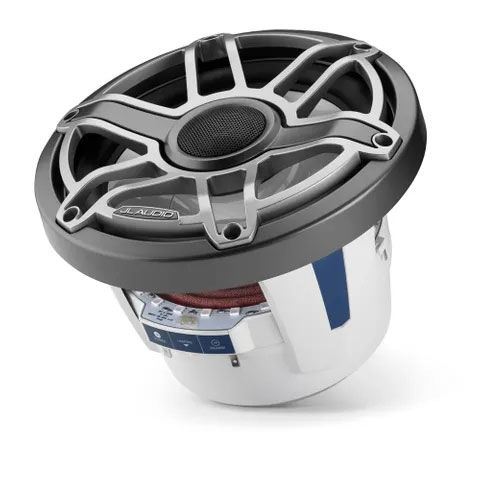 JL AUDIO M6-88X-S-GMTI-I 8.8" MARINE COAXIAL SPEAKERS WITH LED AND TITANIUM SPORT GRILLE - Image 2