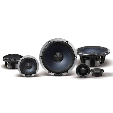 ALPINE (DP SERIES) 6.5" , 3.5" , 39MM 3-WAY COMPONENT SPEAKER 50W RMS