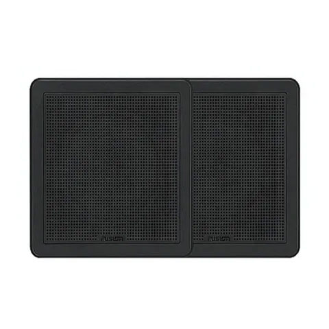 FUSION 7.7" 200W FM SERIES FLUSH MOUNT MARINE SQUARE BLACK SPEAKERS