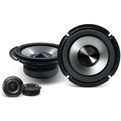 ALPINE (BASSREV-SERIES) 6.5" COMPONENT SPEAKER 50W RMS 2-WAY