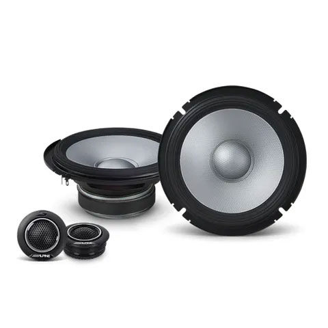 ALPINE (S2 SERIES) 6.5" COMPONENT SPEAKER 2-WAY 80W RMS (NO GRILLS) (PAIR)