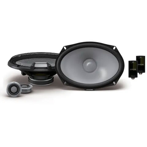 ALPINE (R2 SERIES) 6"X9" COMPONENT SPEAKER 2-WAY 100W RMS (PAIR) (WITH GRILLES)