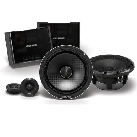 ALPINE (STATUS SERIES) 6.5" COMPONENT SPEAKER 100W RMS 2-WAY SLIM-FIT