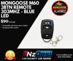 MONGOOSE M60 3BTN REMOTE 303MHZ - BLUE LED - 2023 DESIGN.