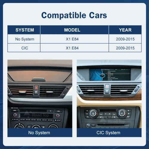 BMW X1 With No System Linux 10.25" Wireless CarPlay & Android Auto Replacement Screen - Image 4