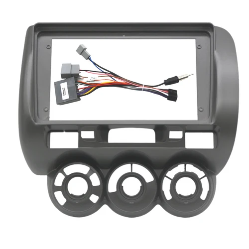 For Honda Fit Jazz Stereo Installation Kit 9 inch With Wiring Harness 2002-08 HD-055