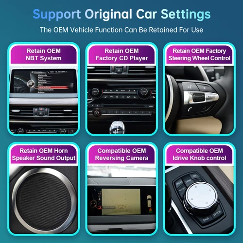 BMW X5 X6 With NBT System Linux 10.25" Wireless CarPlay & Android Auto Replacement Screen - Image 7
