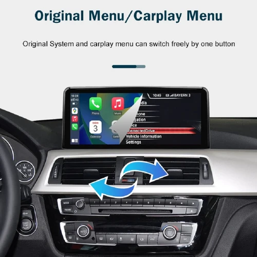 BMW 5 Series With CIC Linux 8.8" Wireless CarPlay & Android Auto Replacement Screen - Image 3