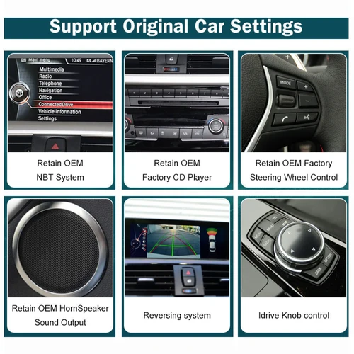 BMW X1 With NBT System Linux 10.25" Wireless CarPlay & Android Auto Replacement Screen - Image 4