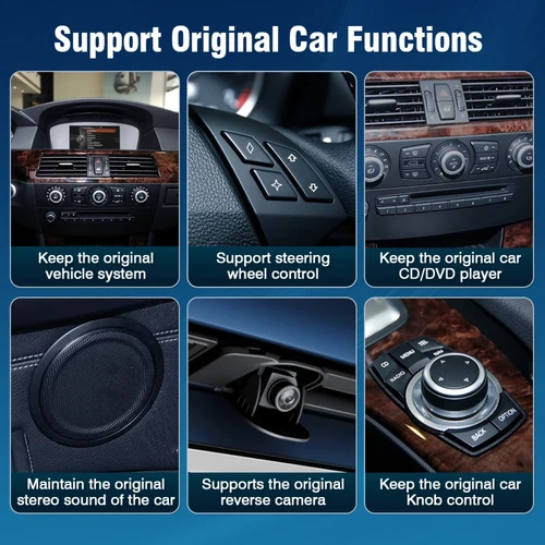 BMW 5 Series With CIC Linux 8.8" Wireless CarPlay & Android Auto Replacement Screen - Image 4