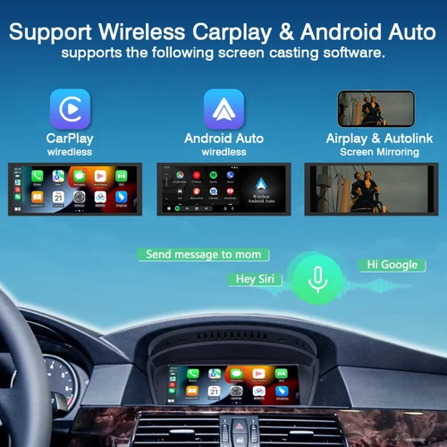 BMW 5 Series With CIC Linux 8.8" Wireless CarPlay & Android Auto Replacement Screen - Image 2