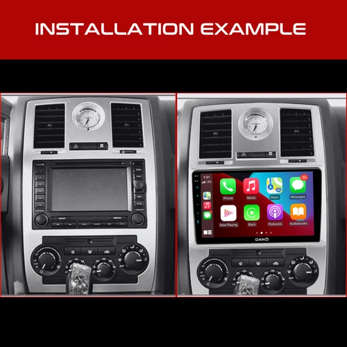 Daiko PRO Car Stereo Wireless Carplay Android Auto For Chrysler 300C 2005-2010 - Image 2
