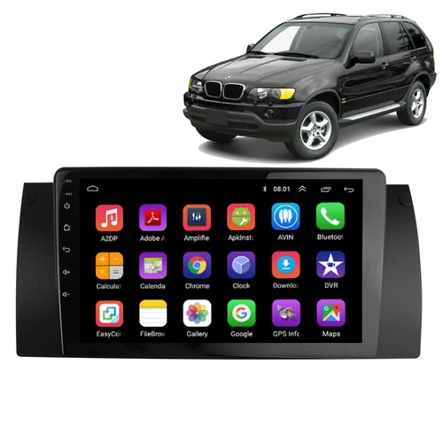 Daiko Multimedia Unit Wireless Carplay Android Auto GPS For BMW X5 E53 1999-2006
