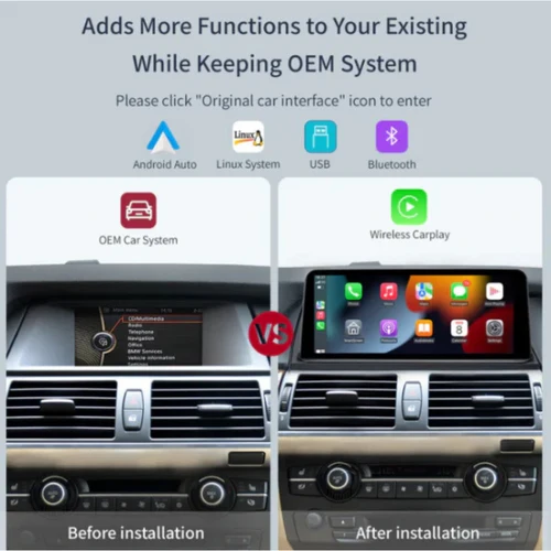 BMW 1 Series CCC Linux 10.25" Wireless CarPlay & Android Auto Screen - Image 3