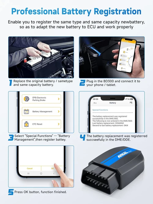Ancel BD300 BMW Mini Full Systems Diagnostic Tool BMW Scanner for Android/iOS - Image 3