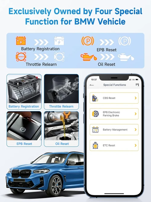 Ancel BD300 BMW Mini Full Systems Diagnostic Tool BMW Scanner for Android/iOS - Image 5