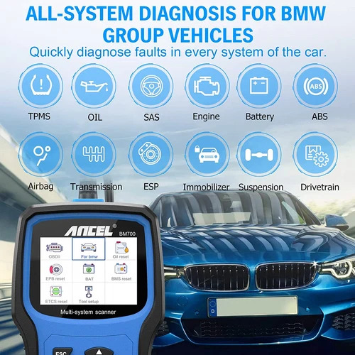 BMW Diagnostic Scan Tool ANCEL BM700 PRO Full Systems All Functions OBD1 OBD2 - Image 3