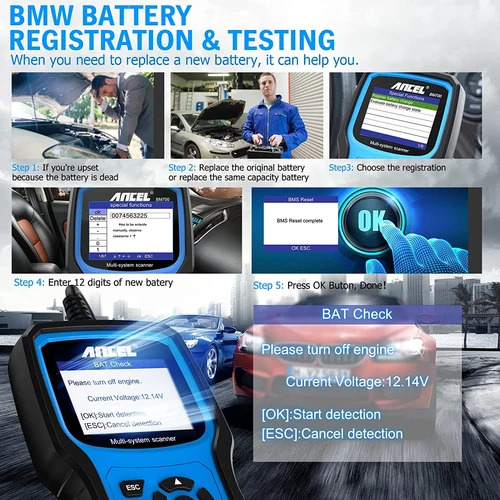 BMW Diagnostic Scan Tool ANCEL BM700 PRO Full Systems All Functions OBD1 OBD2 - Image 6