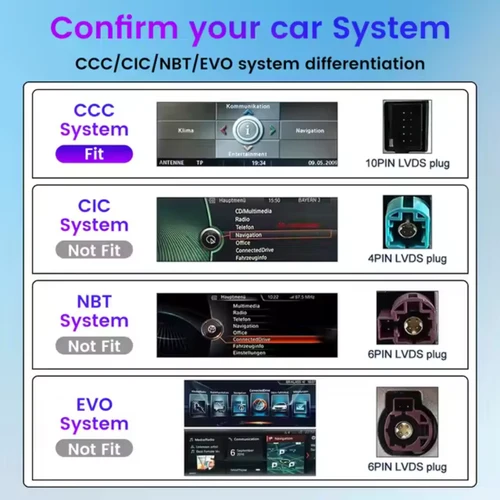BMW 1 Series CCC Linux 10.25" Wireless CarPlay & Android Auto Screen - Image 2