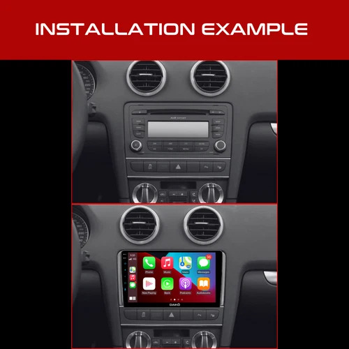 Daiko Ultra Car Stereo Wireless Carplay Android Auto For Audi A3 2003-2012 9Inch - Image 2