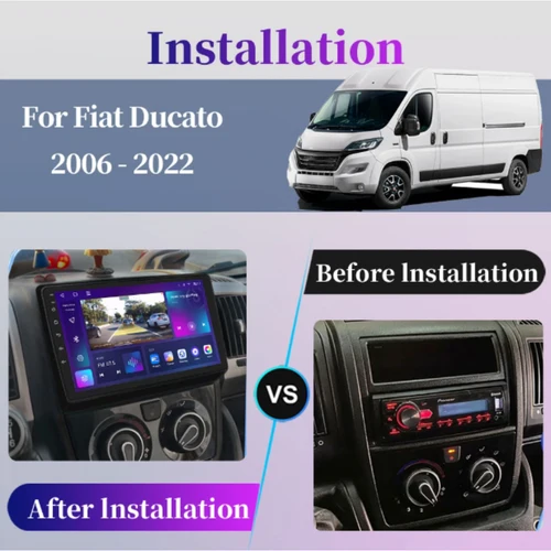 Daiko Ultra Car Stereo Wireless Carplay Android Auto For Fiat Ducato 2006-2020 - Image 3