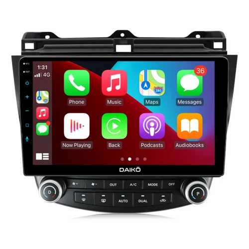 Daiko PRO Car Stereo Wireless Carplay Android Auto For Honda Accord 2002-2007
