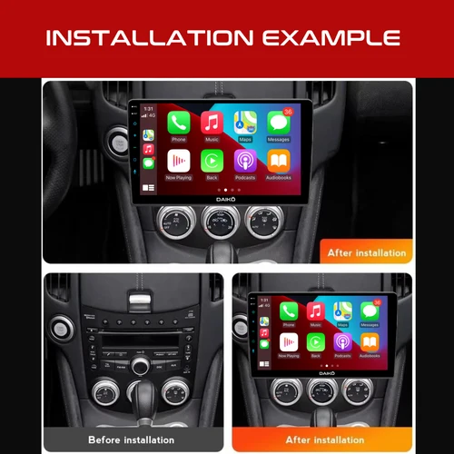 Daiko Car Stereo Carplay Android Auto For Hyundai i-30 2006-2011 With Manual AC - Image 3