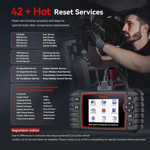iCarsoft VAWS V3.0 2025 Bidirectional Scan Tool for VW, Audi, Bentley, Seat, Skoda and etc, 42 Special Services Full Systems OBD2 Diagnostic Scanner ECU Coding in-Depth Code Reader - Image 4