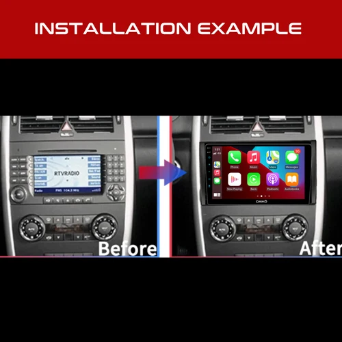 Daiko Car Stereo Wireless Carplay Android Auto For Mercedes Benz B200 Vito Viano - Image 3