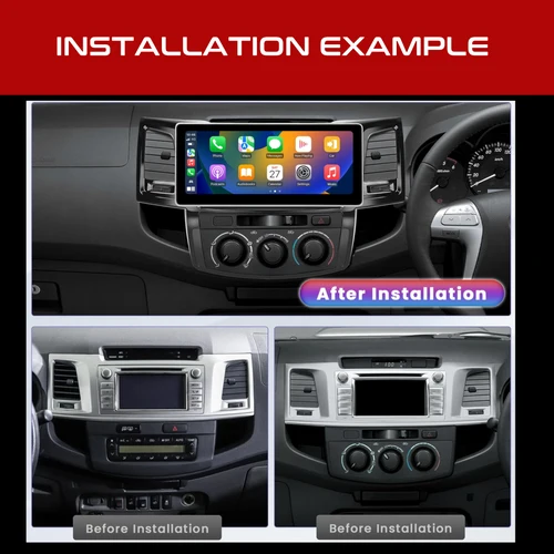 Daiko Hiro Car Stereo For Toyota Hilux 2011-2015 Apple Carplay Android Auto GPS 4G SIM - Image 3