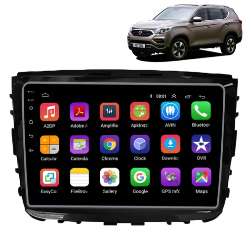 Daiko Car Stereo Wireless Carplay Android Auto For Ssangyong Rexton 2018-2022