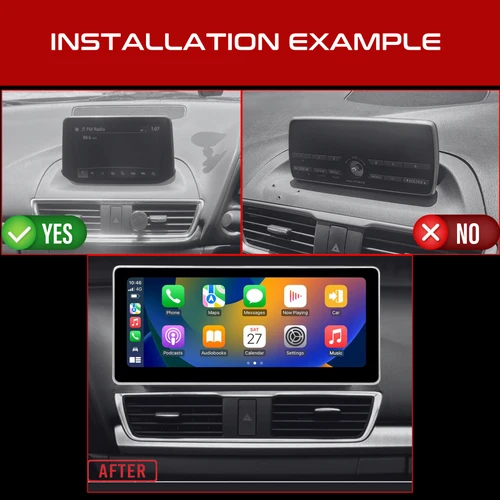 Daiko Hiro Car Stereo Wireless Carplay Android Auto For Mazda 3 Axela 2013-2019 NO SCREEN DASHBOARD - Image 3