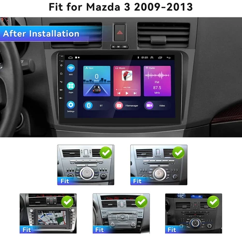 Daiko X Car Stereo Wireless Carplay Android Auto For Mazda 3 Axela 2010-2013 - Image 3