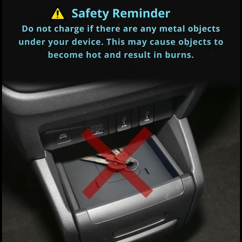 Wireless Charger For Honda Vezel / HR-V / XR-V 2015-2021 15W Fast Charging For Mobile Phone - Image 5